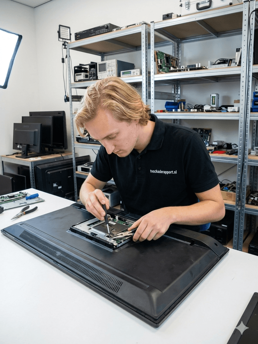 TV specialist beoordeelt schade aan televisie — tvschaderapport.nl